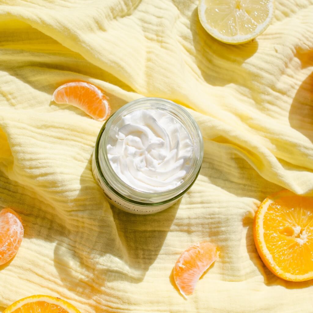 Eine Duschsahne für besonders empfindliche Haut mit Orangenduft