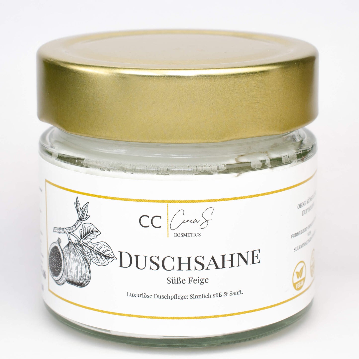 Sulfatfreies Duschgel für empfindliche Haut mit cremiger Textur und sinnlich süßem Feigenduft